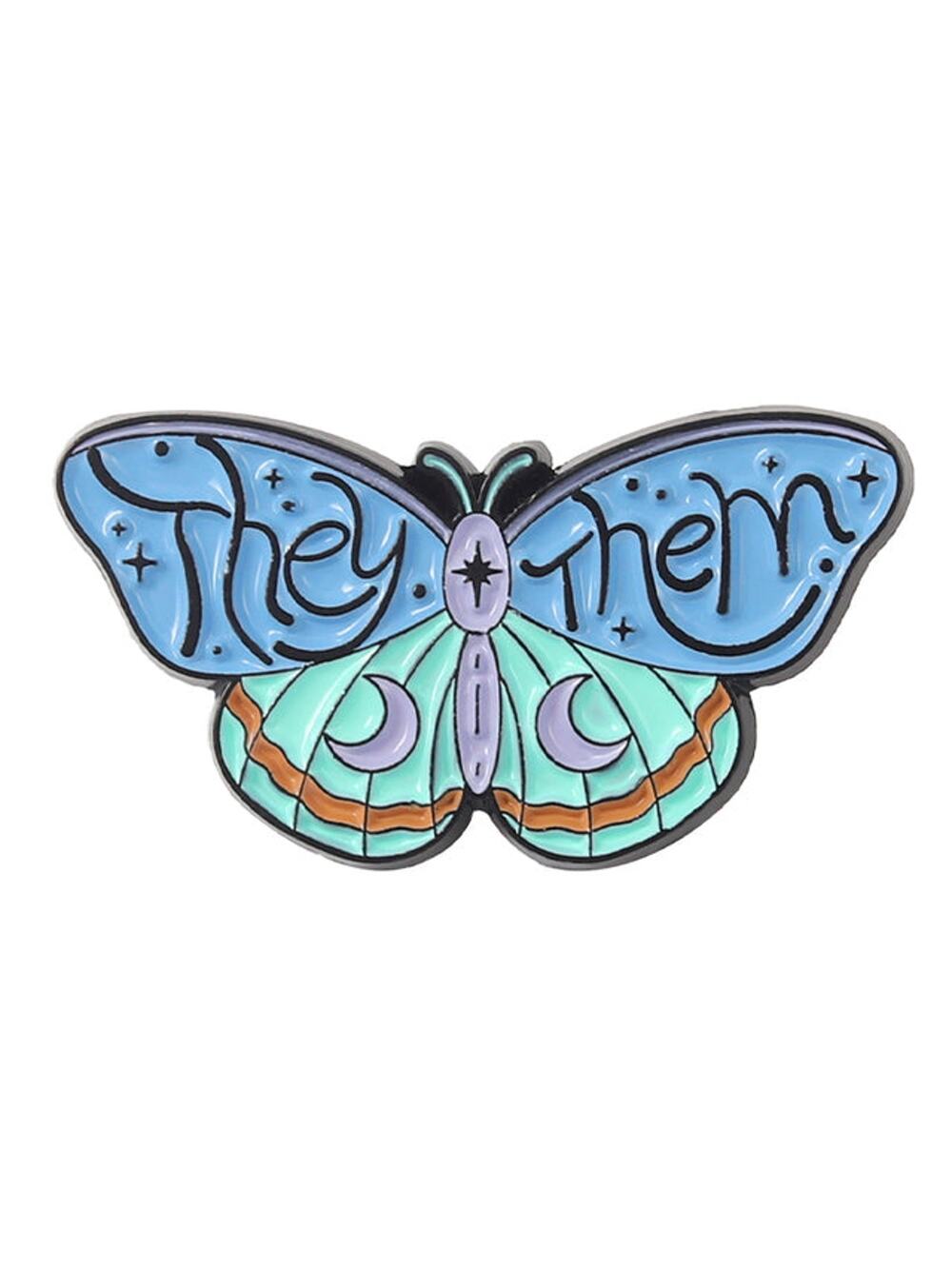 Butterfly THEY/THEM Enamel Pins 417